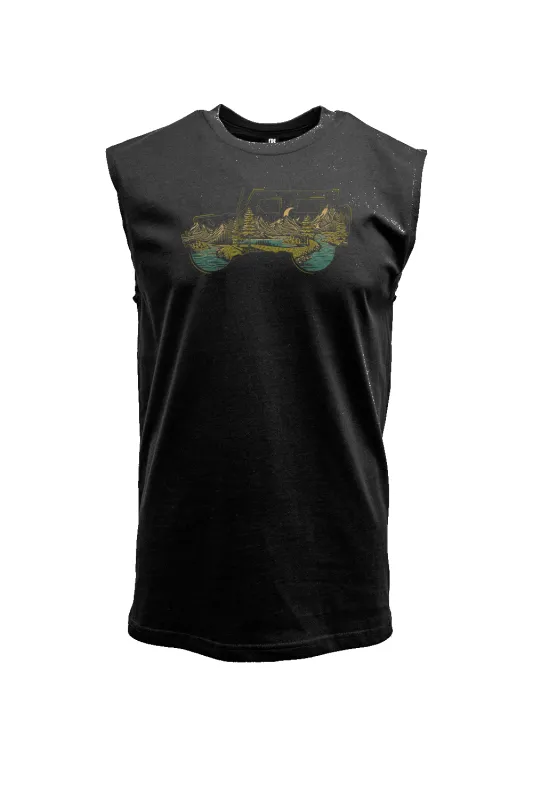 Off Roadscape - Men's Muscle Tank Top sold by Nine Line