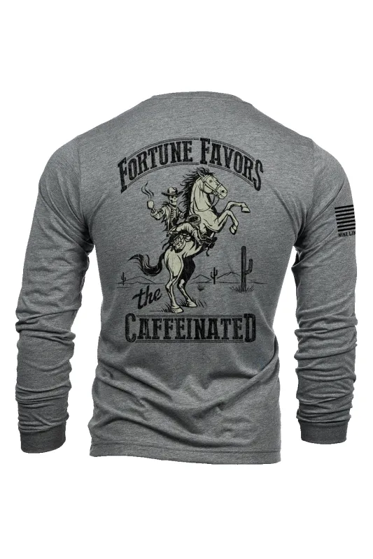Caffeinated - Long-Sleeve Shirt sold by Nine Line