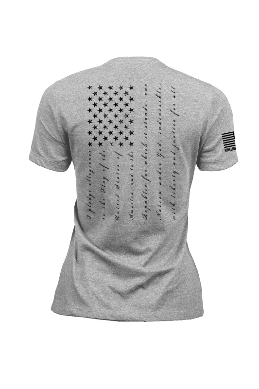 Women's T-Shirt - The Pledge sold by Nine Line