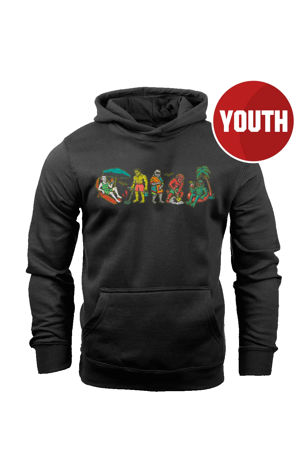 Monster Beach - Youth Hoodie sold by Nine Line