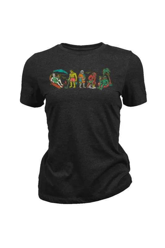 Monster Beach - Women's T-Shirt sold by Nine Line