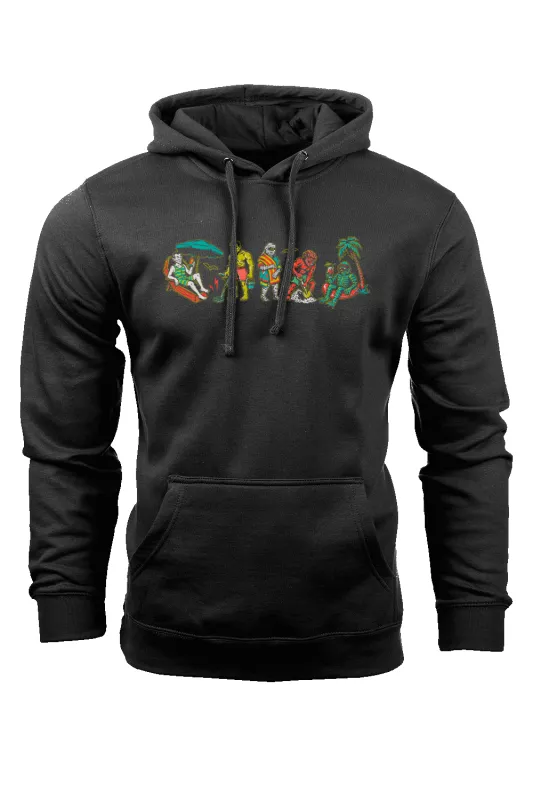 Monster Beach - Hoodie sold by Nine Line