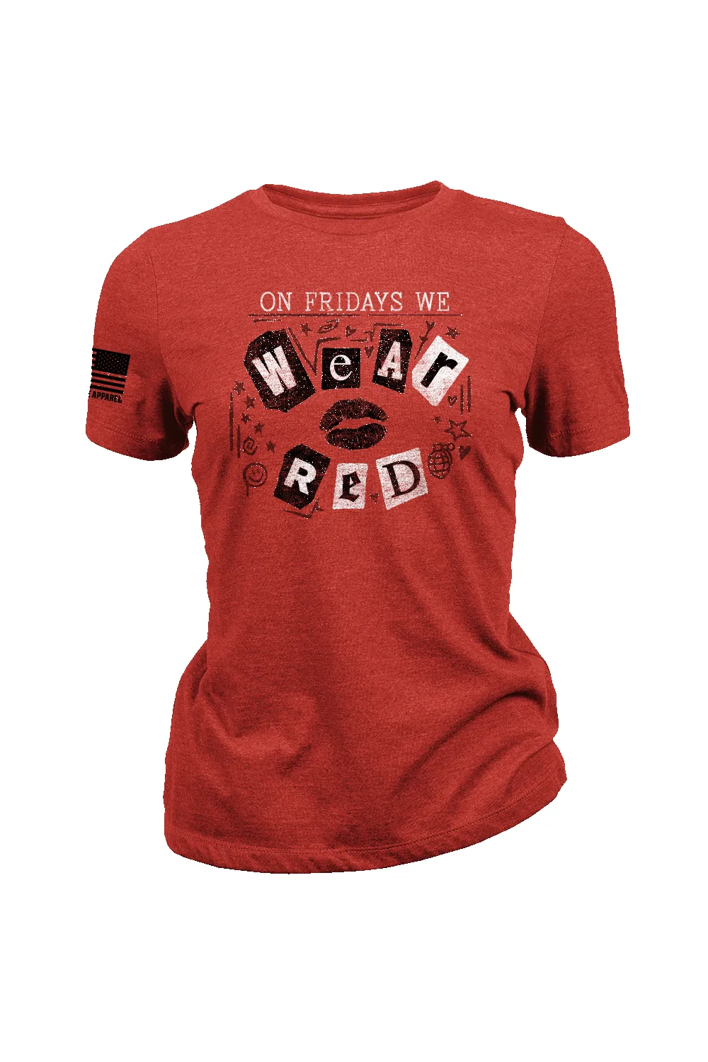 On Fridays We Wear RED - Women's T-Shirt sold by Nine Line