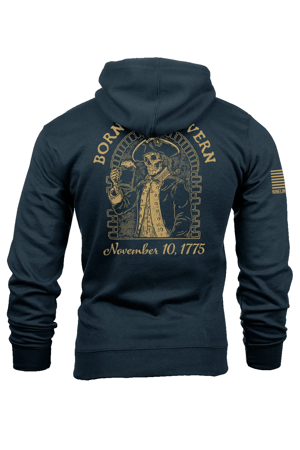 Born in a Tavern - Hoodie sold by Nine Line product image thumbnail 3