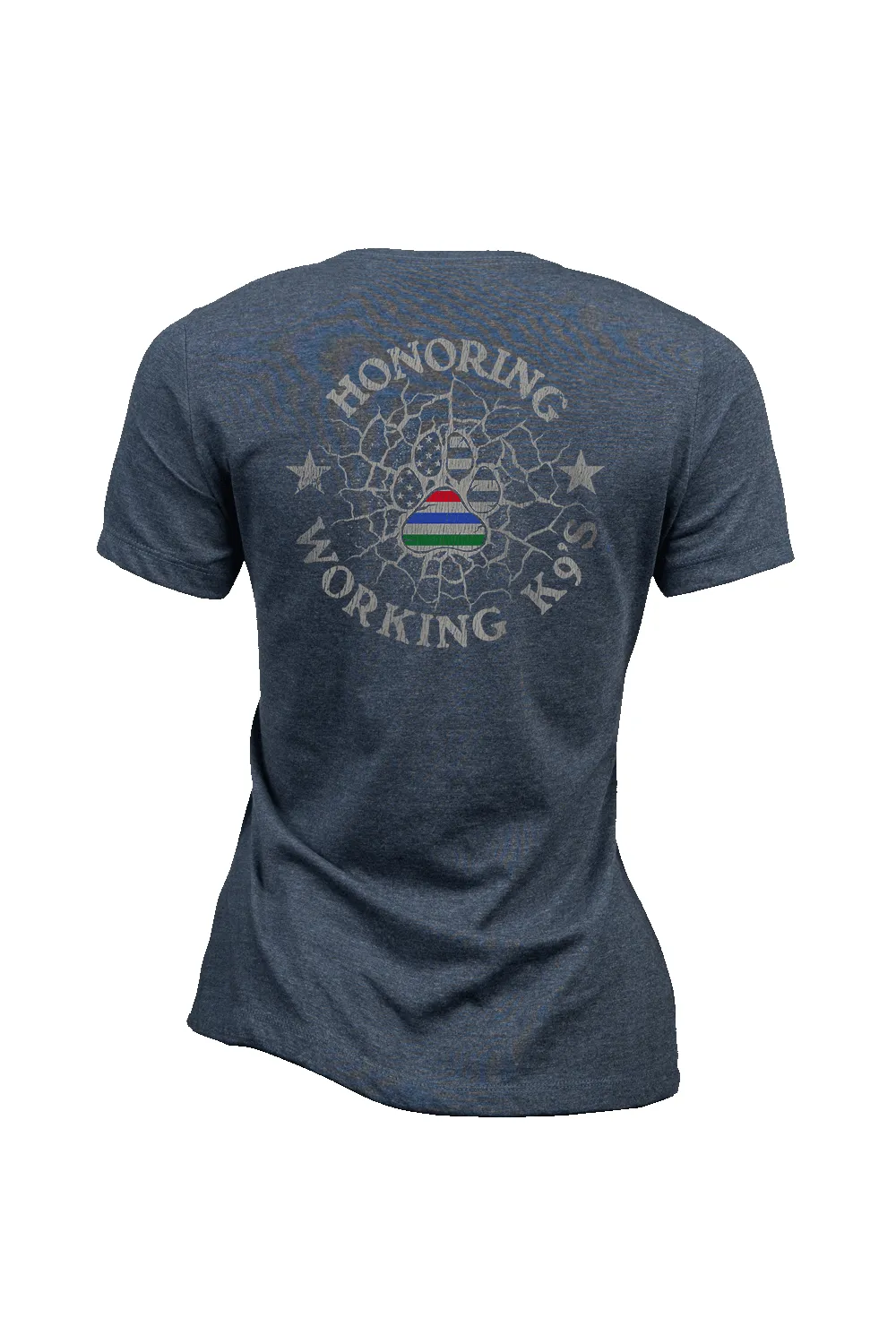 K9 Quilt of Honor - paw - Women's Relaxed Fit V-Neck Shirt sold by Nine Line product image thumbnail 3