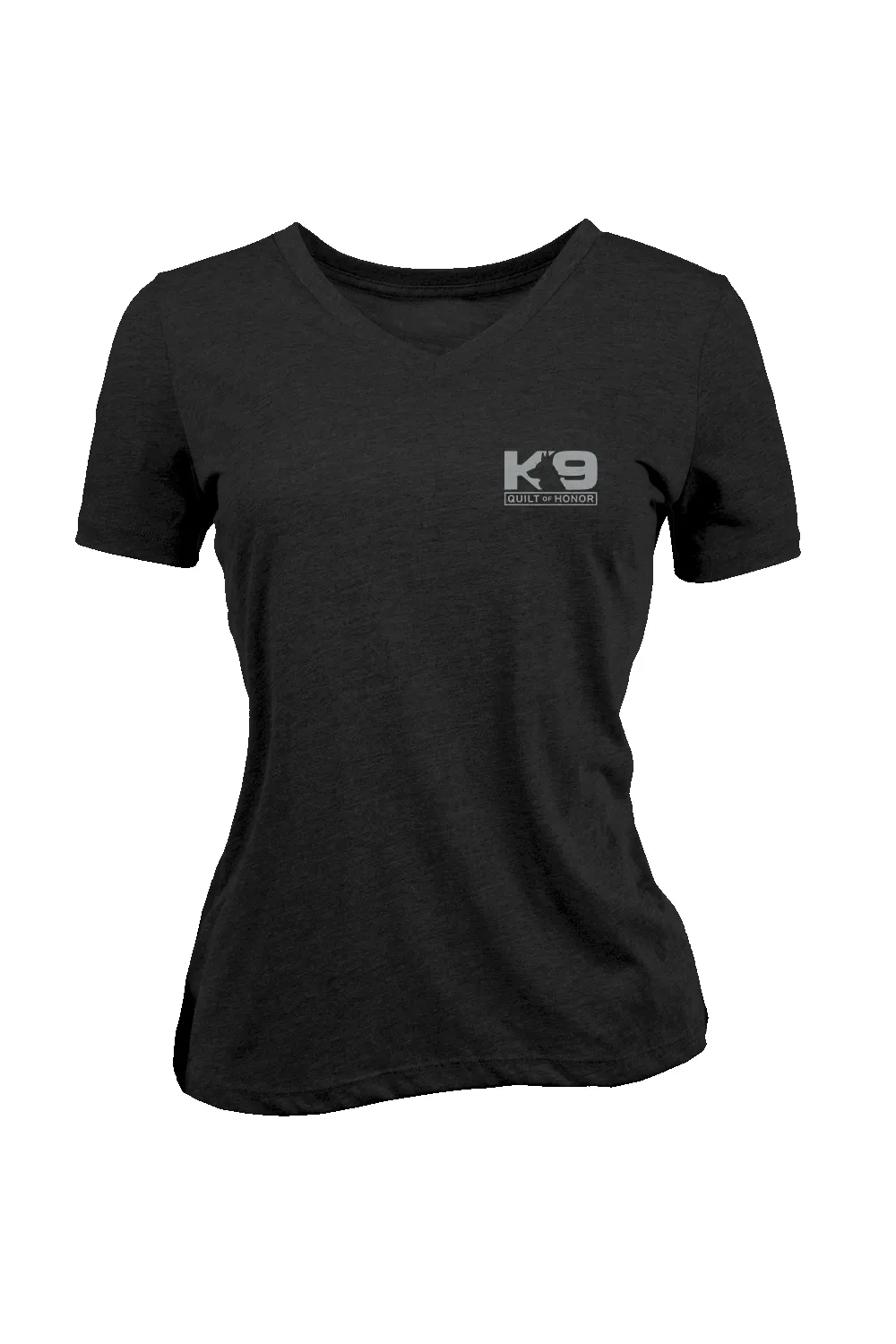 K9 Quilt of Honor - paw - Women's Relaxed Fit V-Neck Shirt sold by Nine Line product image thumbnail 2