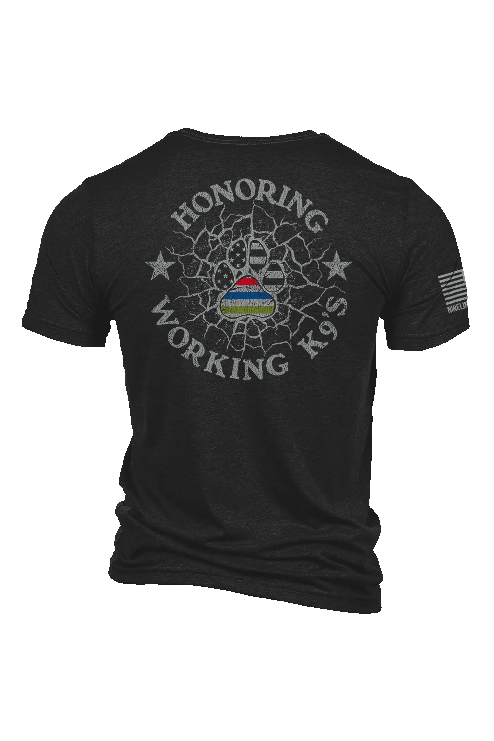 K9 Quilt of Honor - paw - T-Shirt sold by Nine Line