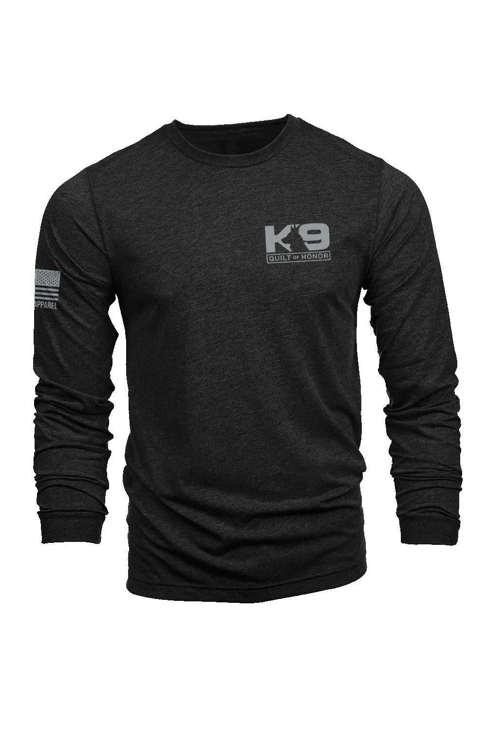 K9 Quilt of Honor - paw - Long-Sleeve Shirt sold by Nine Line product image thumbnail 2