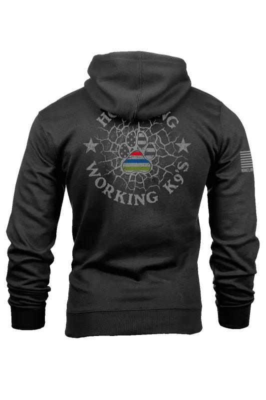 K9 Quilt of Honor - paw - Hoodie sold by Nine Line