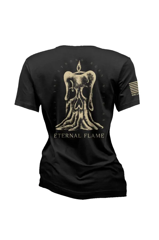 Eternal Flame - Women's Relaxed Fit V-Neck Shirt sold by Nine Line