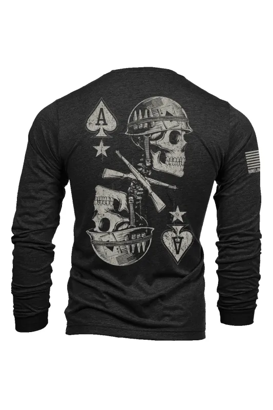 Ace of Spades - Long-Sleeve Shirt sold by Nine Line