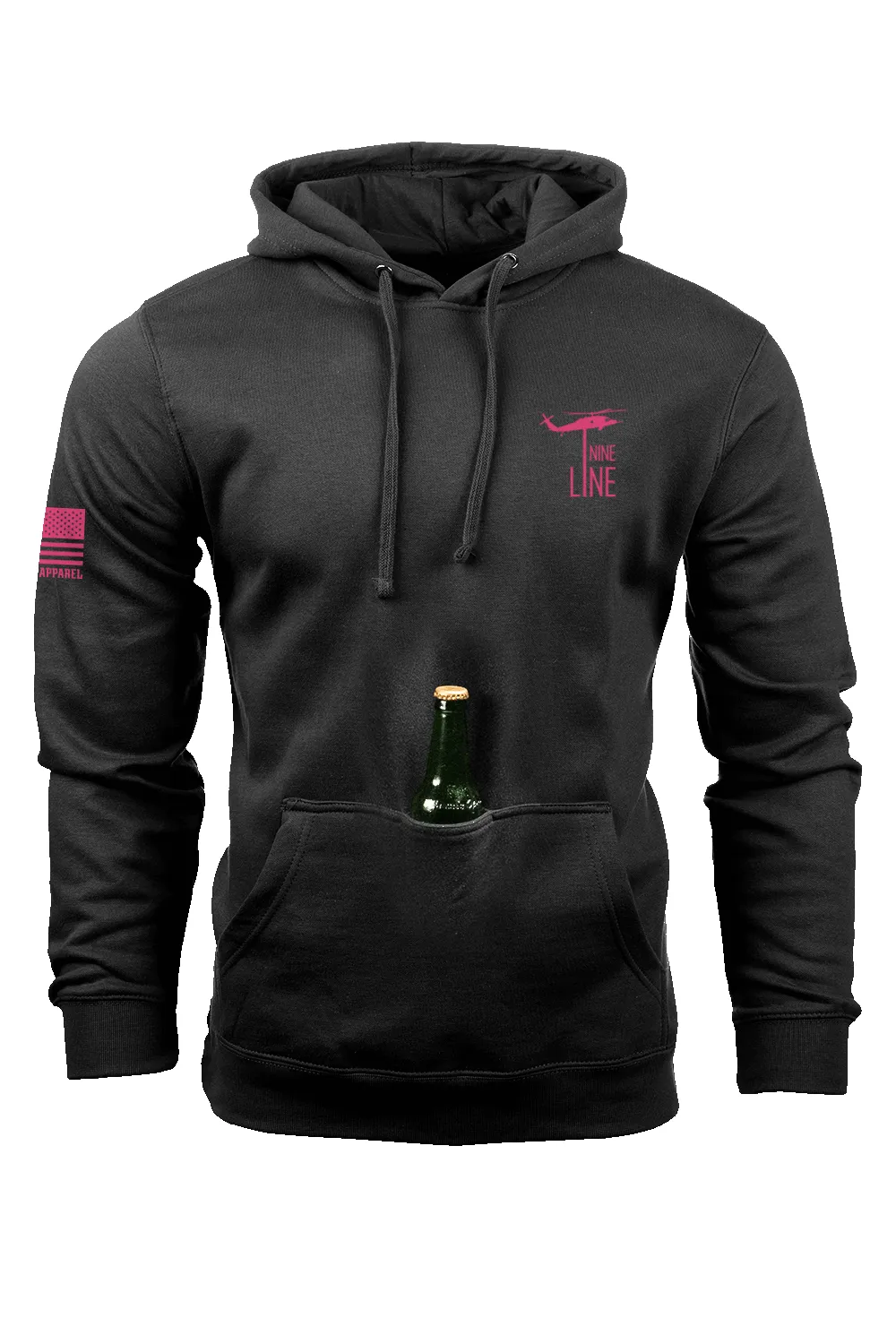 Breast Cancer Ribbon Flag 2025 - Tailgater Hoodie sold by Nine Line product image thumbnail 2