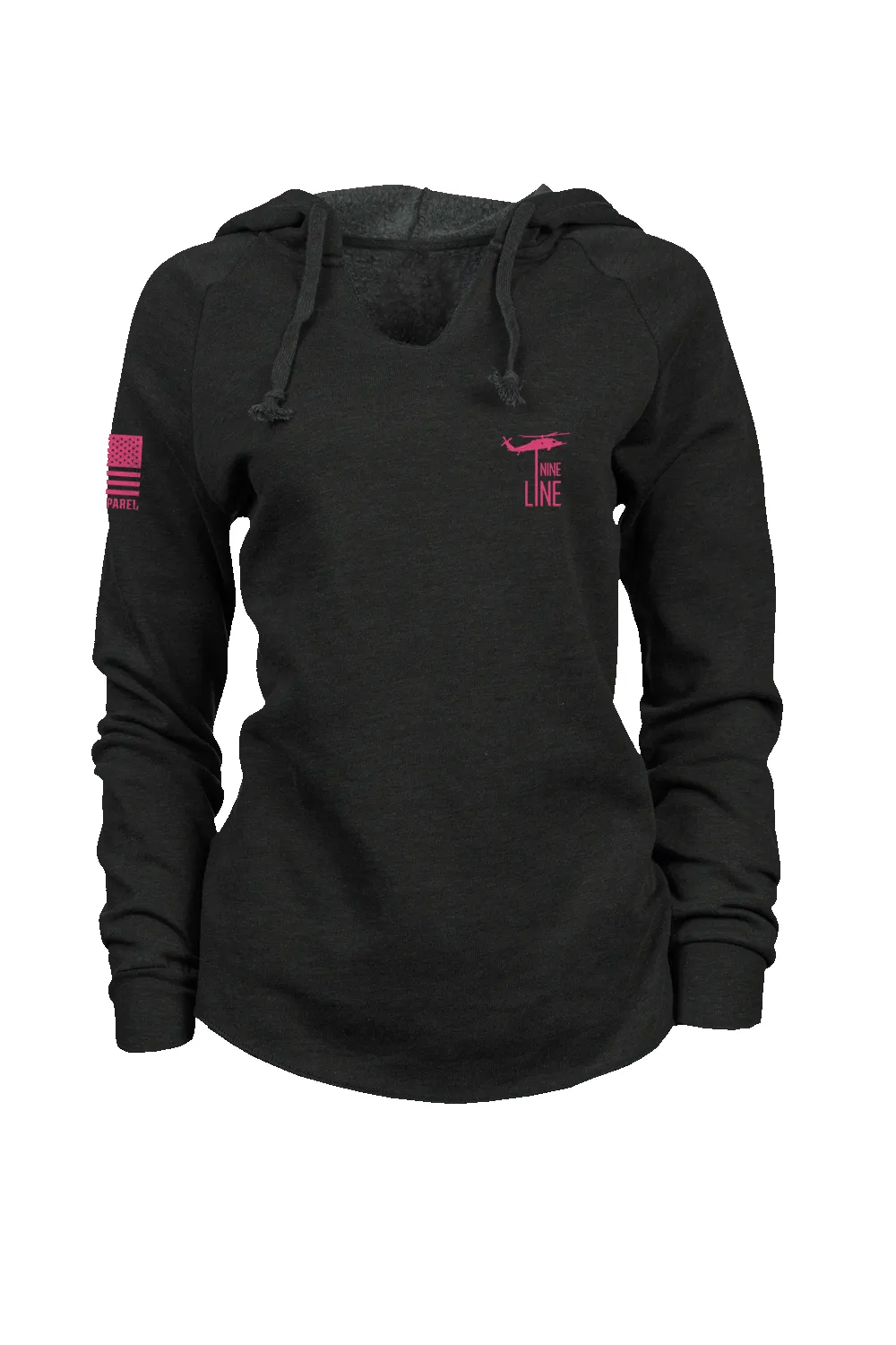 Breast Cancer Ribbon Flag 2025 - Women's Hoodie sold by Nine Line product image thumbnail 2