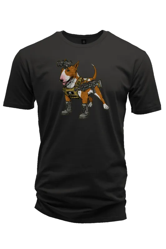 English Bull Terror - Cotton T-shirt sold by Nine Line
