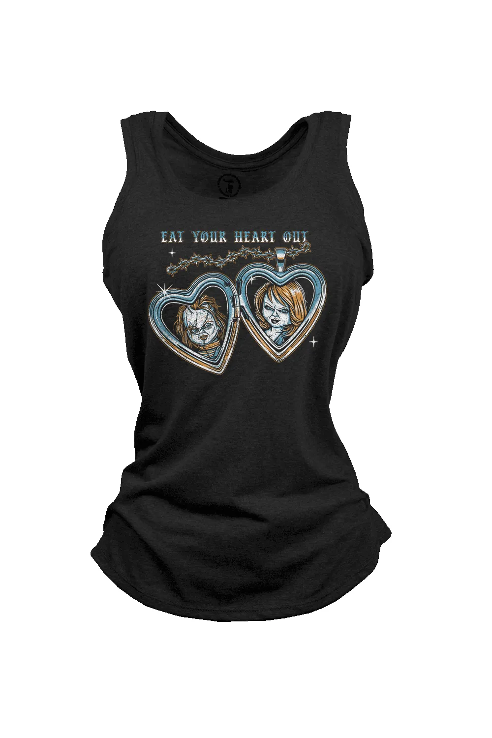 Eat Your Heart Out - Women's Racerback Tank sold by Nine Line