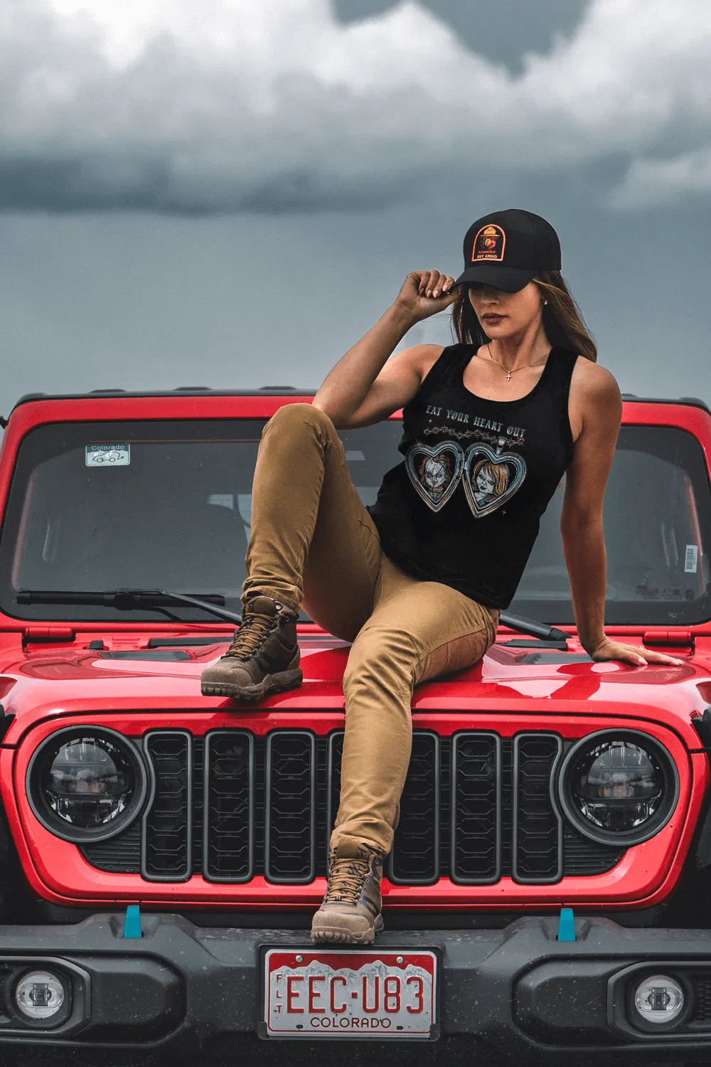 Eat Your Heart Out - Women's Racerback Tank sold by Nine Line product image thumbnail 2