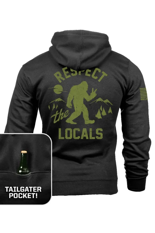 Respect the Locals - Tailgater Hoodie sold by Nine Line