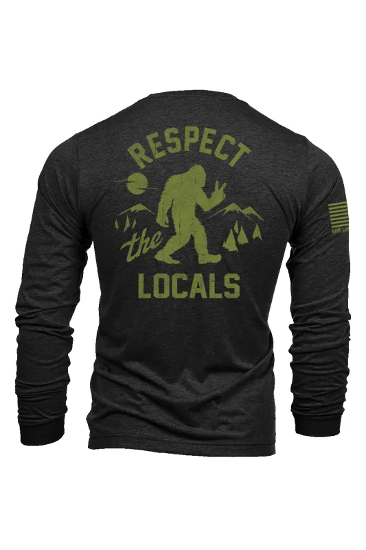 Respect the Locals - Long-Sleeve Shirt sold by Nine Line