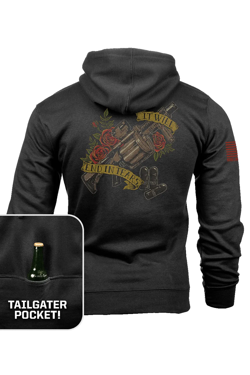 It Will End In Tears - Tailgater Hoodie sold by Nine Line