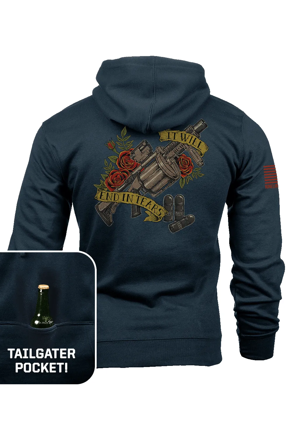 It Will End In Tears - Tailgater Hoodie sold by Nine Line product image thumbnail 5