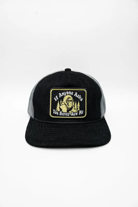 Never Saw Me - Corduroy Snapback Hat sold by Nine Line