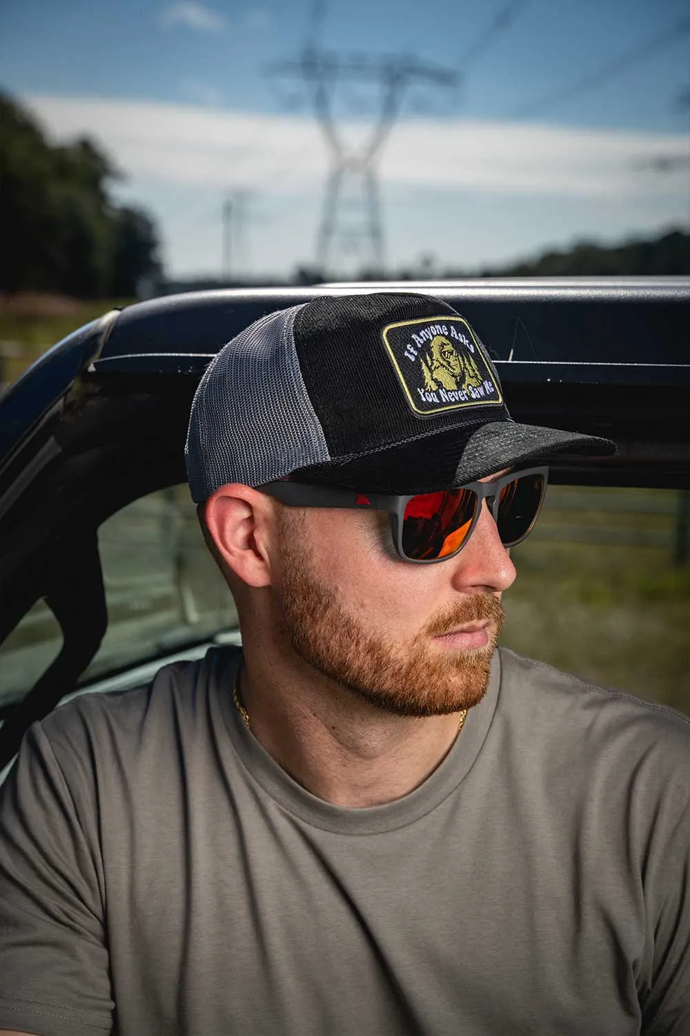 Never Saw Me - Corduroy Snapback Hat sold by Nine Line product image thumbnail 3