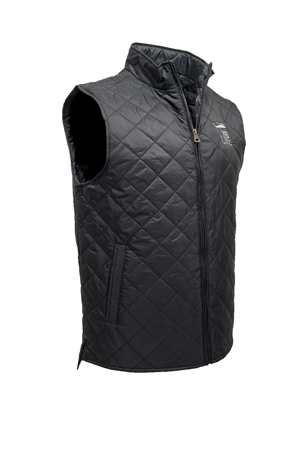 Men's Diamond Quilted Vest with Dropline Logo sold by Nine Line product image thumbnail 3