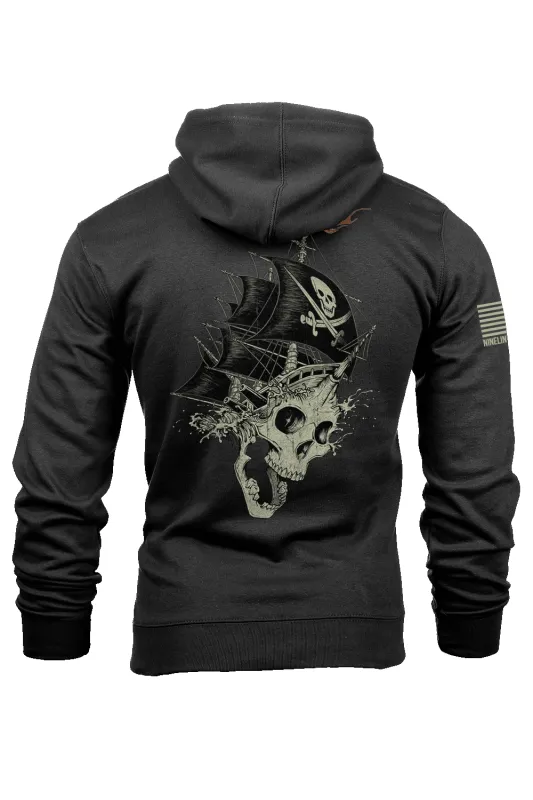 Pirate Skull - Hoodie sold by Nine Line