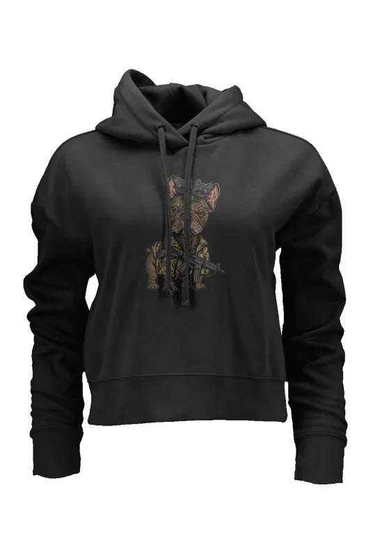 Tactical Frenchie - Women's Boxy Hoodie sold by Nine Line