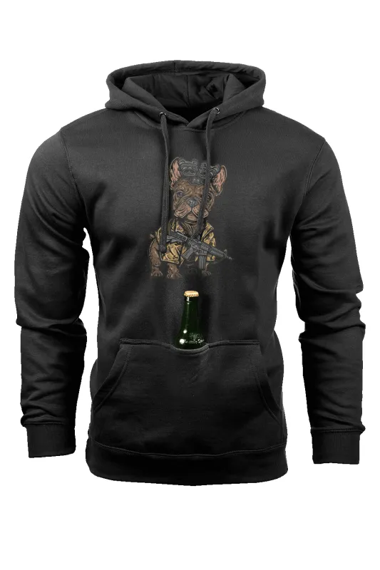 Tactical Frenchie - Tailgater Hoodie sold by Nine Line