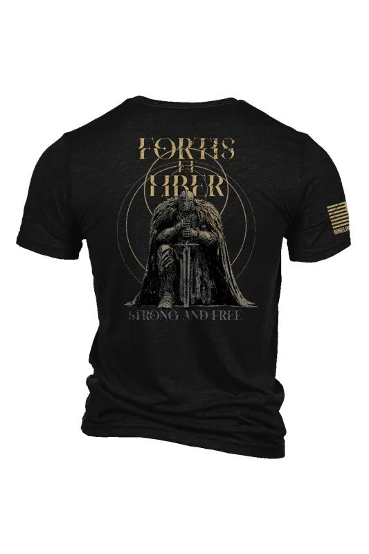 Fortis et Liber- Gritty Knight - T-Shirt sold by Nine Line