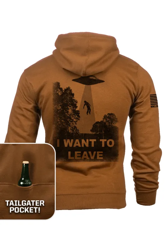 Want To Leave - Tailgater Hoodie sold by Nine Line