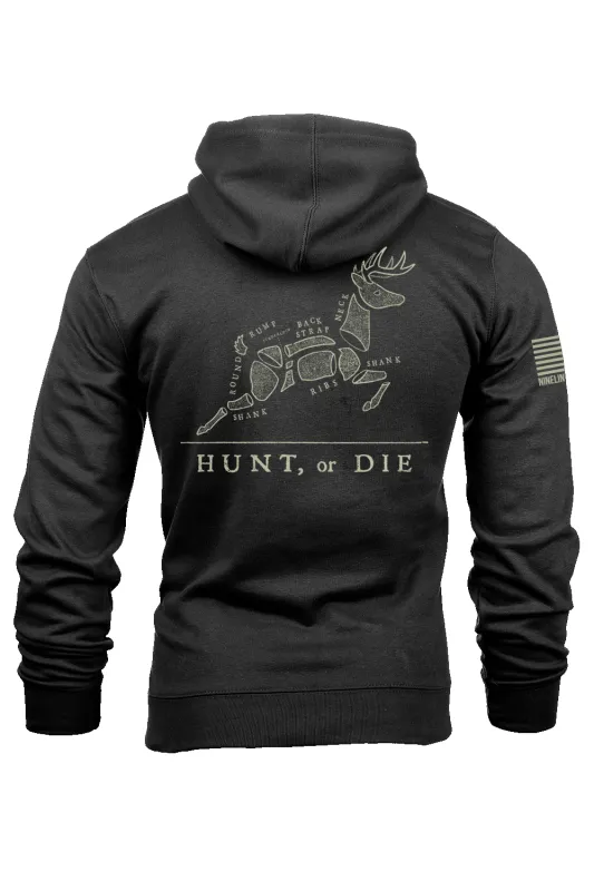 HUNT, or DIE - Hoodie sold by Nine Line