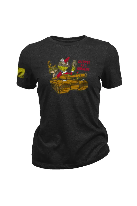 Cuddly as a Grenade - Women's T-Shirt sold by Nine Line