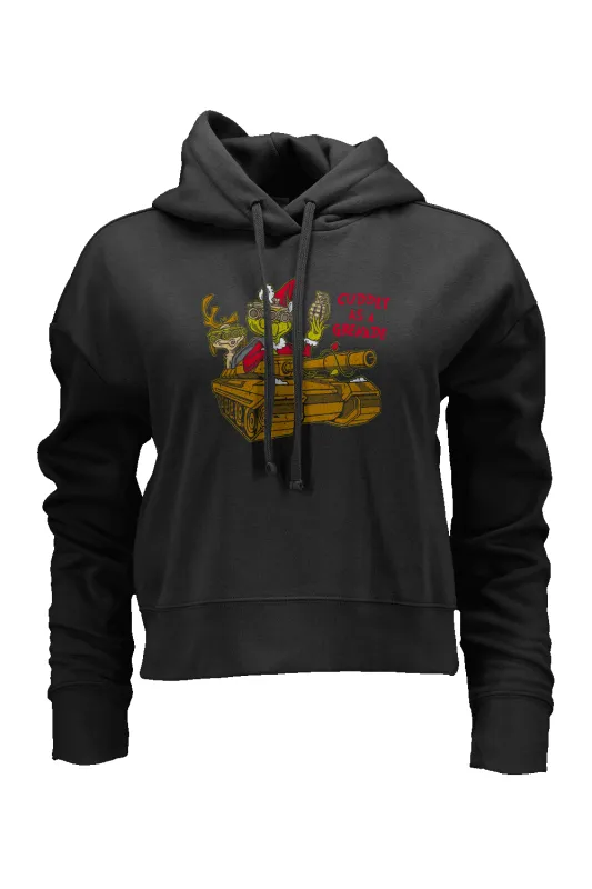 Cuddly as a Grenade - Women's Boxy Hoodie sold by Nine Line