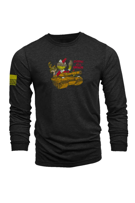 Cuddly as a Grenade - Long-Sleeve Shirt sold by Nine Line