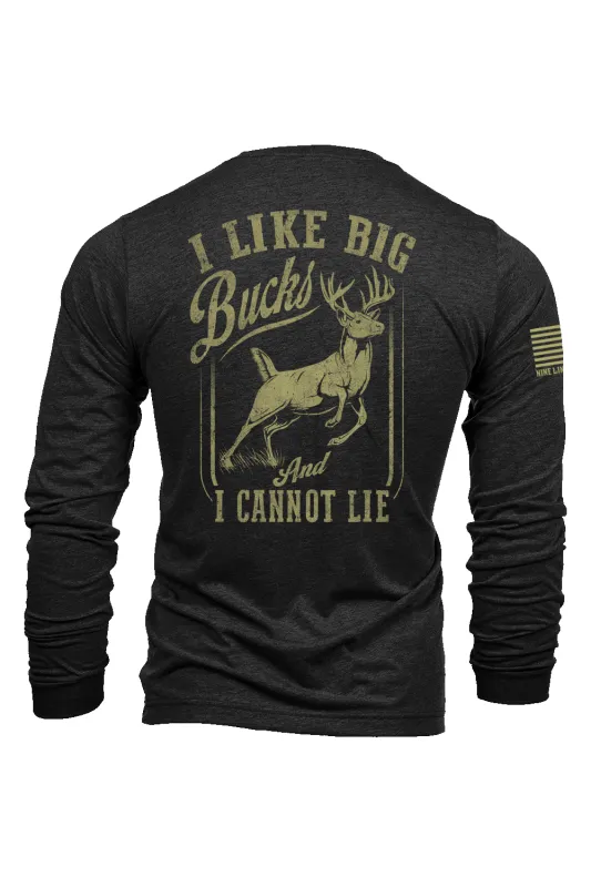 Big Bucks - Long-Sleeve Shirt sold by Nine Line