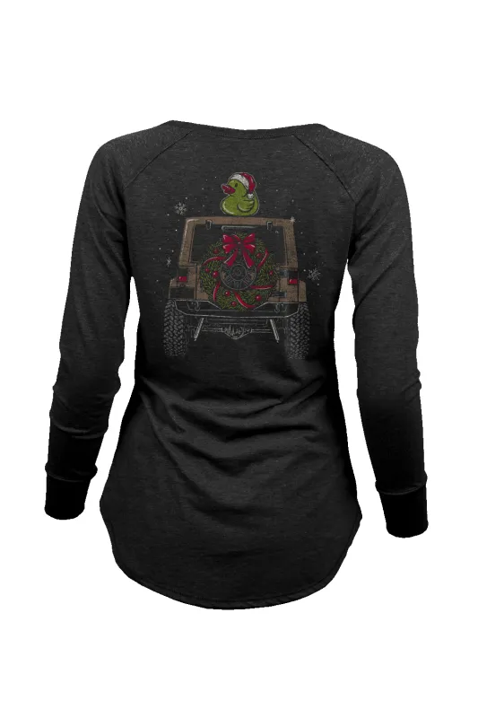 Duck Wreath - Women's Long-Sleeve Shirt sold by Nine Line
