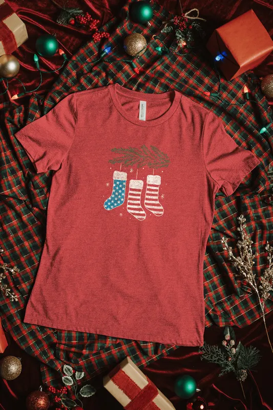 USA Stockings - Women's T-Shirt sold by Nine Line