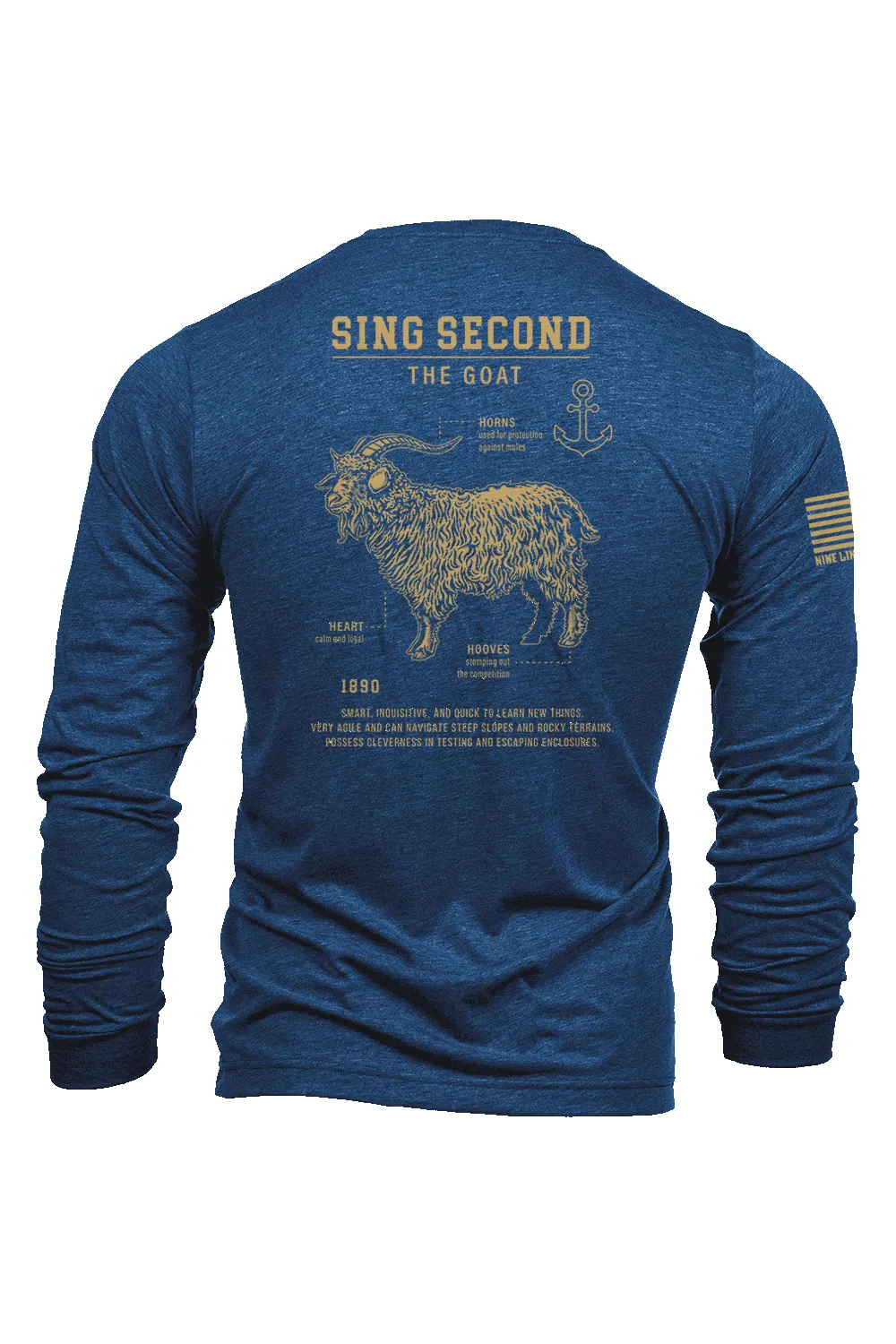 The GOAT, Sing Second - Long-Sleeve Shirt sold by Nine Line