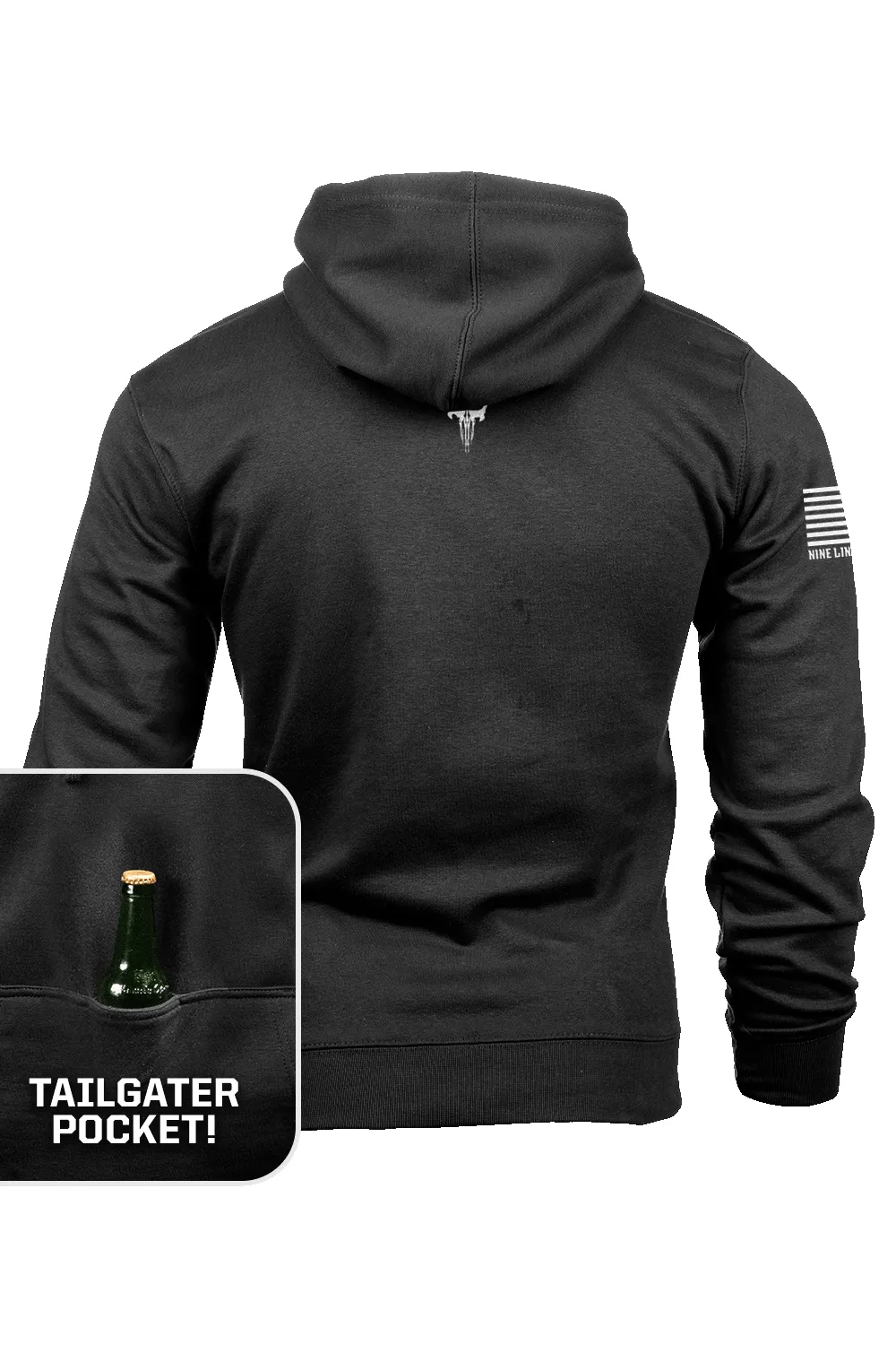 REX - Drink Coffee Rescue Dogs - Tailgater Hoodie sold by Nine Line product image thumbnail 2