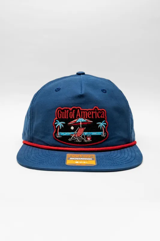 Gulf Of America - Richardson Flat Bill Hat sold by Nine Line