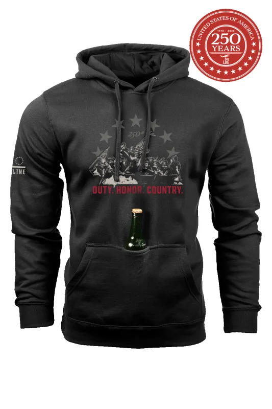 250th Duty Honor Country - Tailgater Hoodie sold by Nine Line