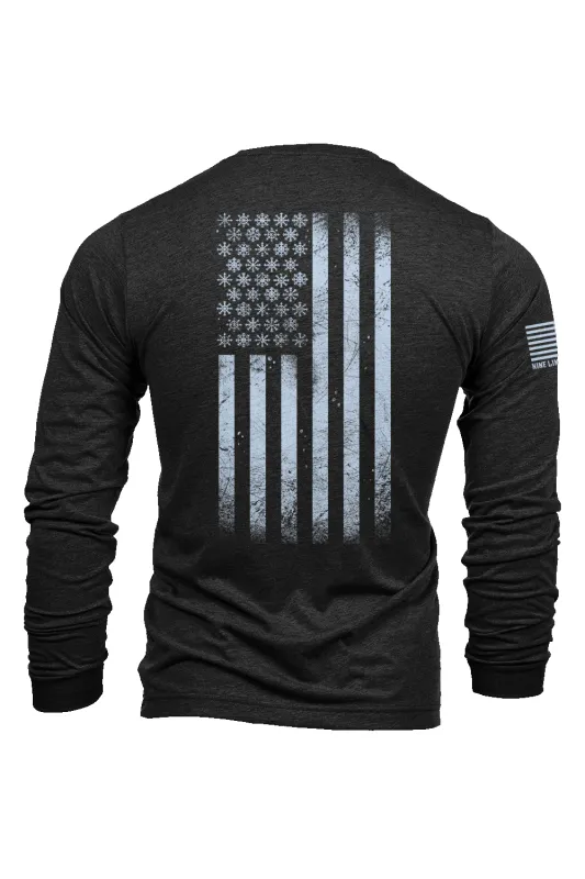 Winter Flag - Long-Sleeve Shirt sold by Nine Line