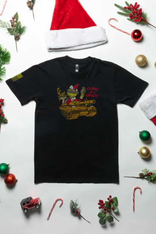 Cuddly as a Grenade - T-Shirt sold by Nine Line