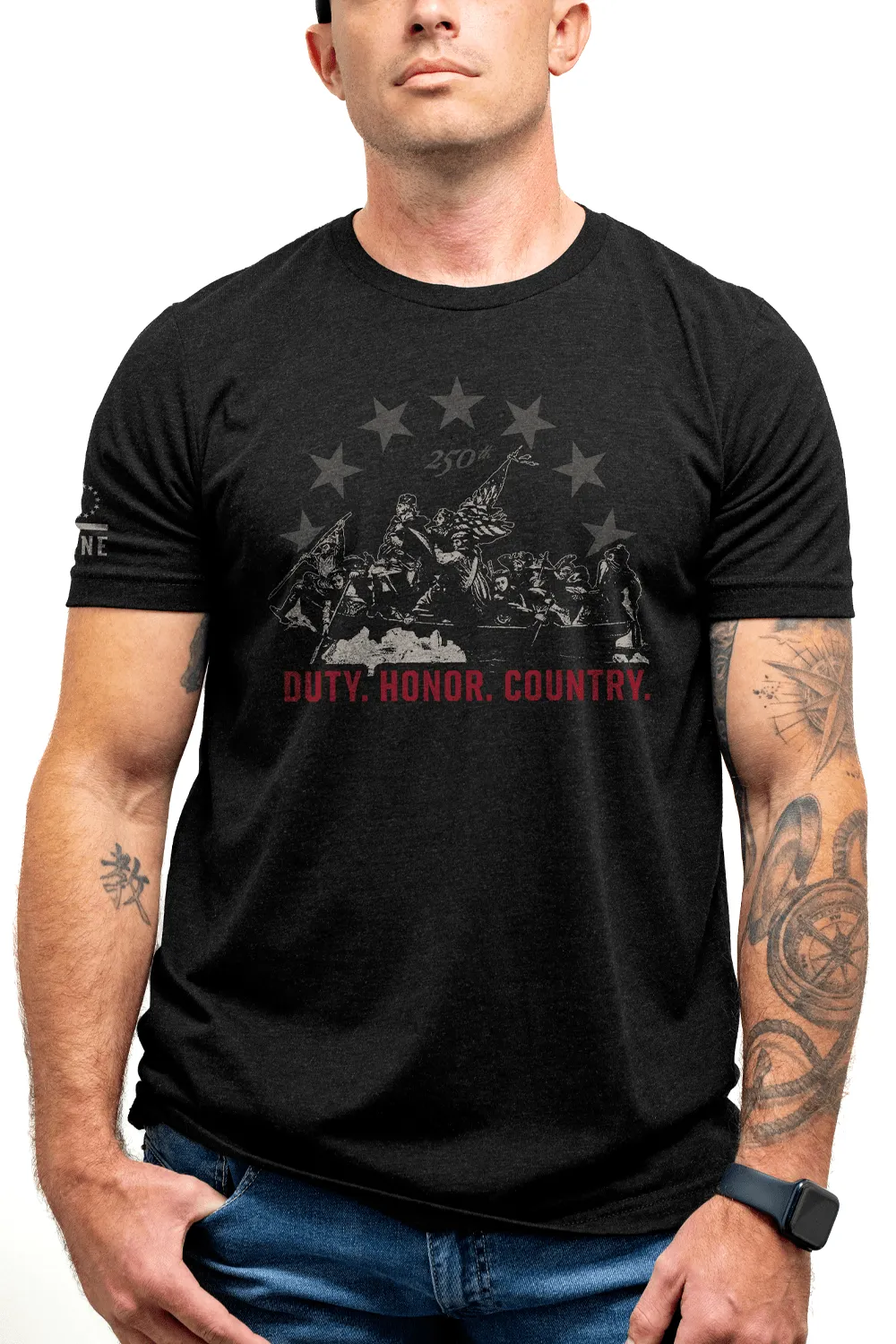 250th Duty Honor Country - T-Shirt sold by Nine Line product image thumbnail 2