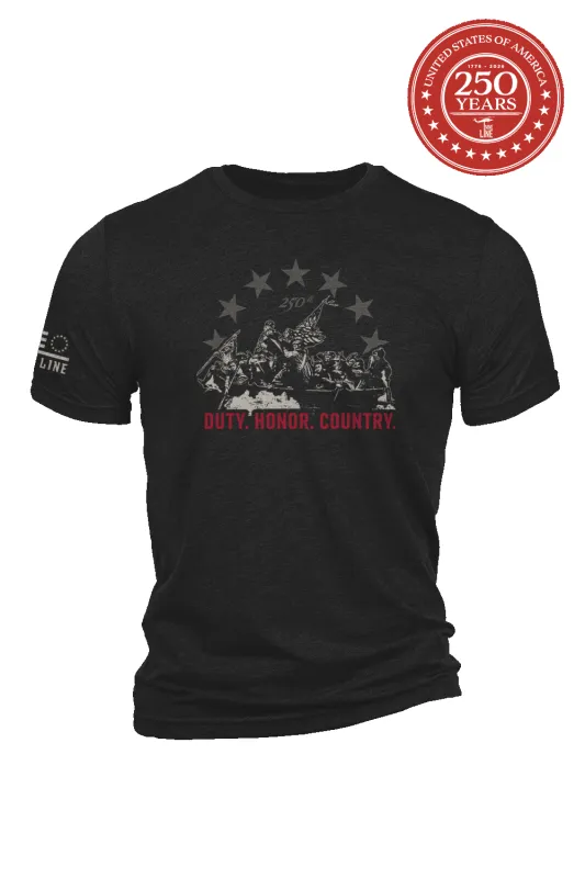 250th Duty Honor Country - T-Shirt made by Nine Line