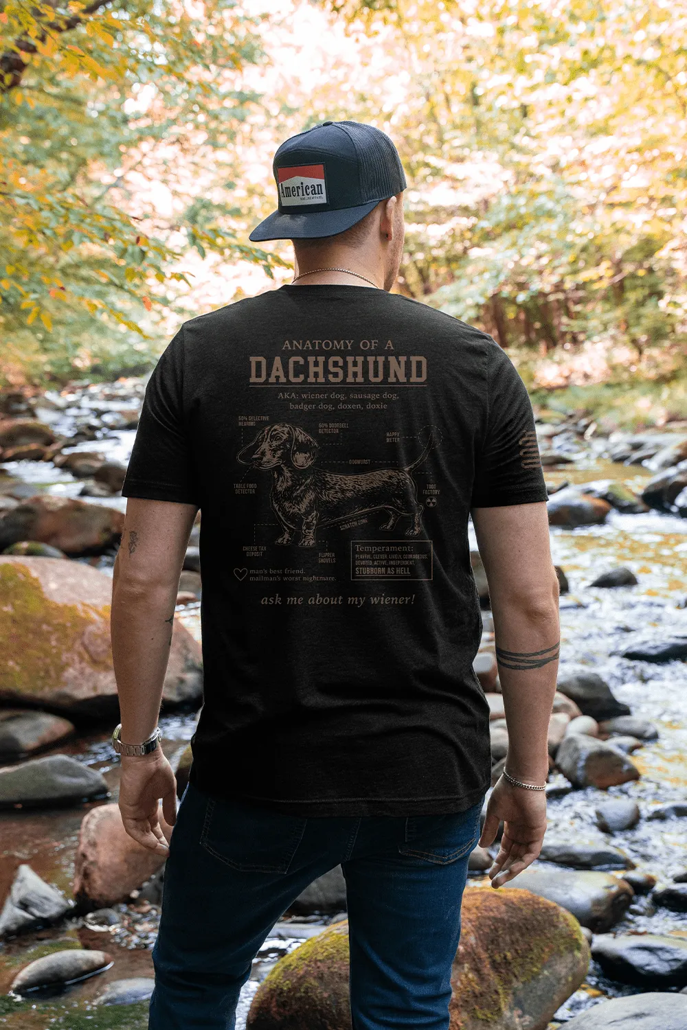 Dachshund Schematic - T-Shirt sold by Nine Line product image thumbnail 2