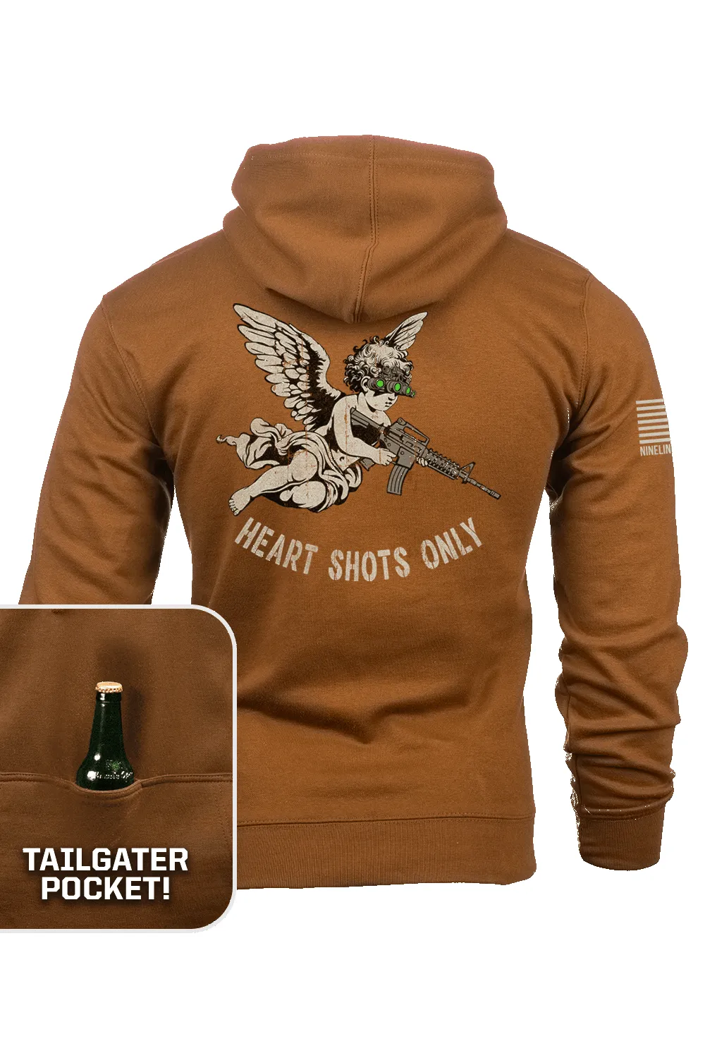 Heart Shots - Tailgater Hoodie sold by Nine Line product image thumbnail 3