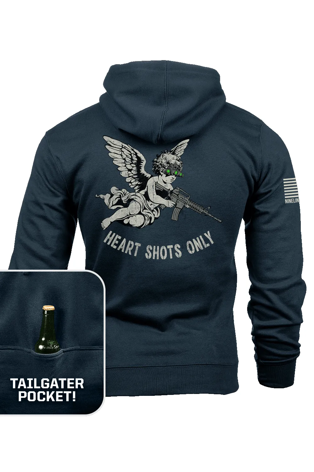 Heart Shots - Tailgater Hoodie sold by Nine Line product image thumbnail 5